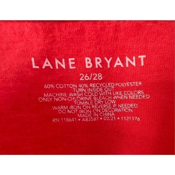 Lane Bryant Red Graphic “All Good” T-Shirt - Picture 3 of 4